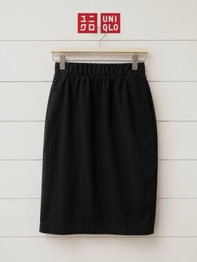 UNIQLO Black Midi Skirt Size M